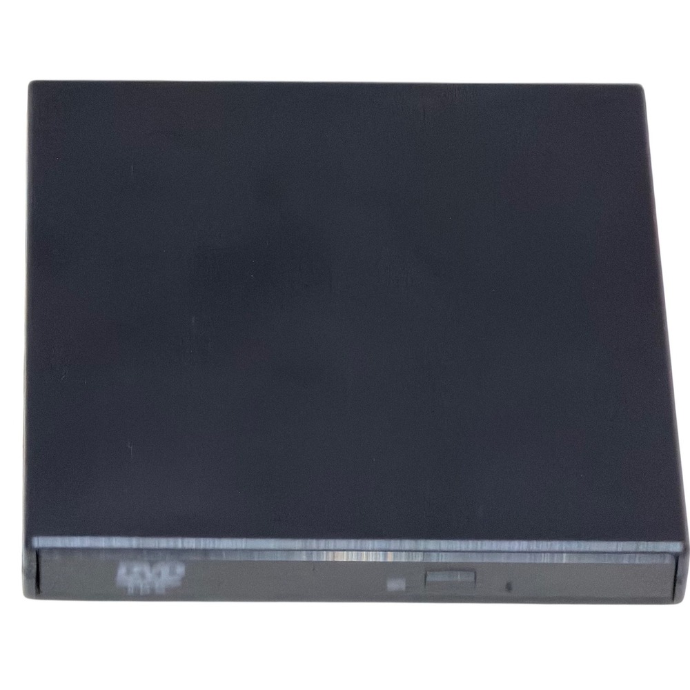 External DVD-ROM Drive USB Portable Slim Optical Disc Reader Black Minimalist